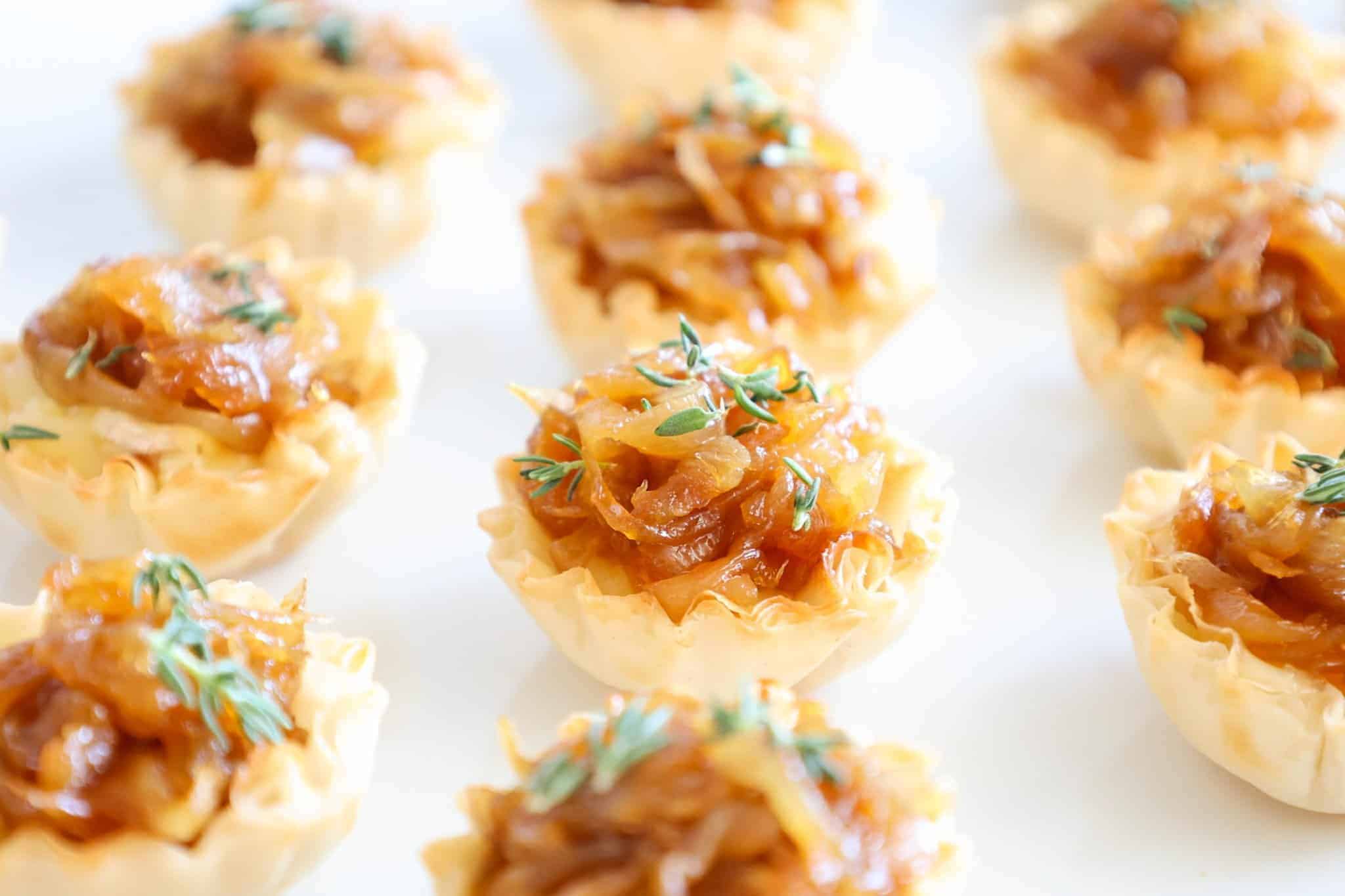Caramelized Onion and Brie Bites